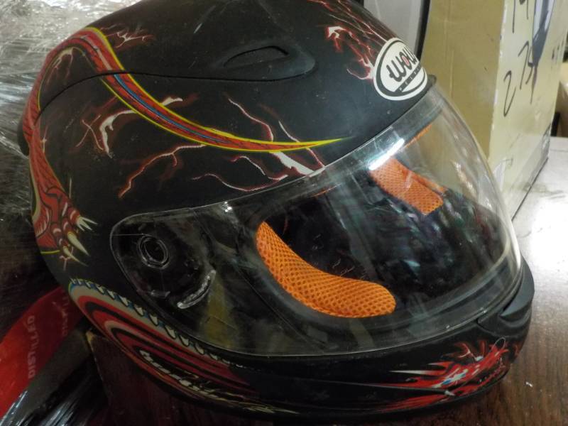 lot 128 image: WOW Helmet...