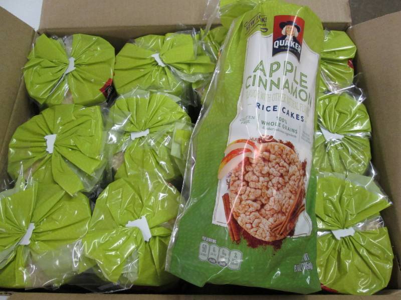 lot 213 image: case of 12 packs of Apple Cinamon r...