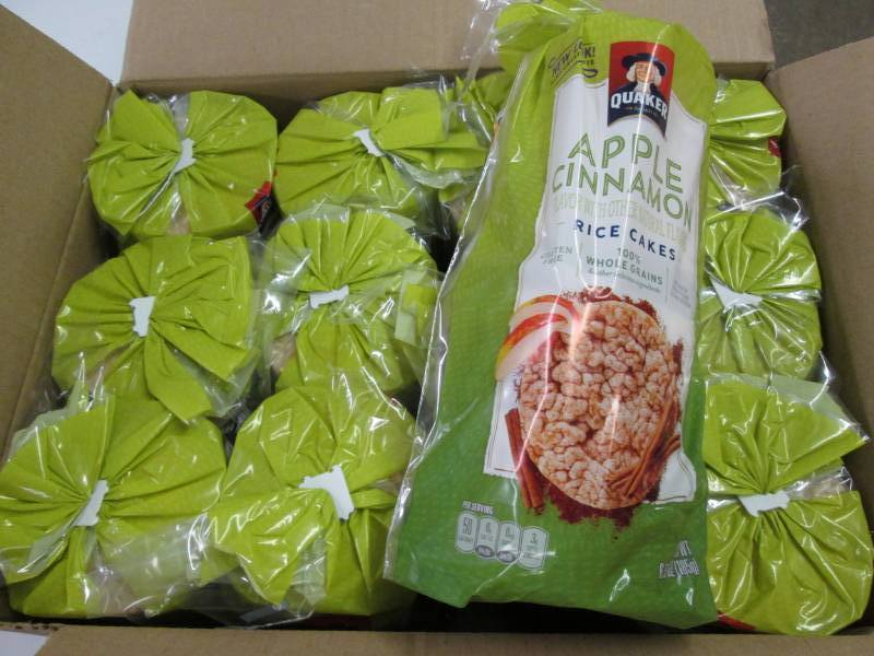 lot 214 image: case of 12 packs of Apple Cinamon r...