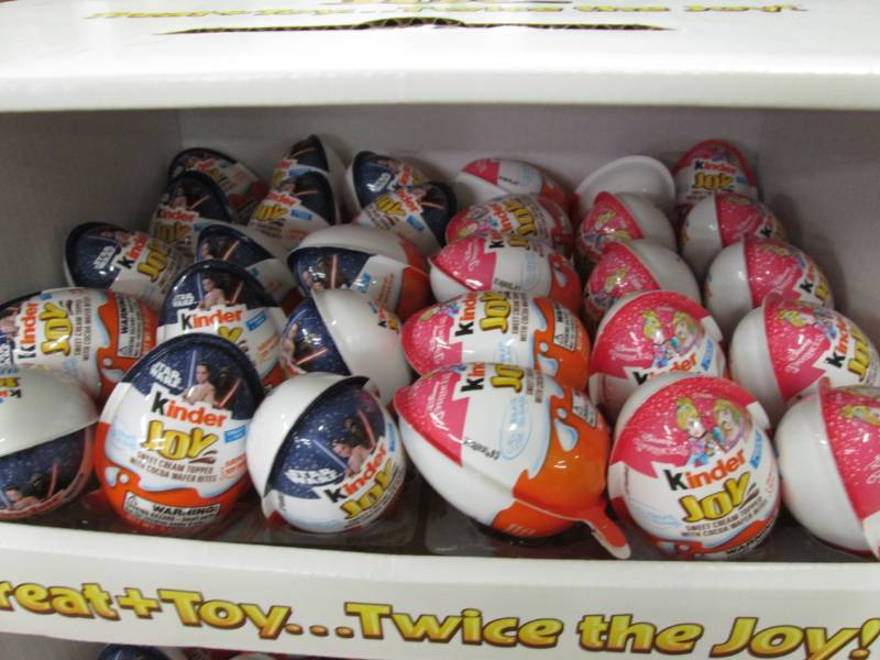 lot 215 image: 30 Assorted Kinder Joy eggs...