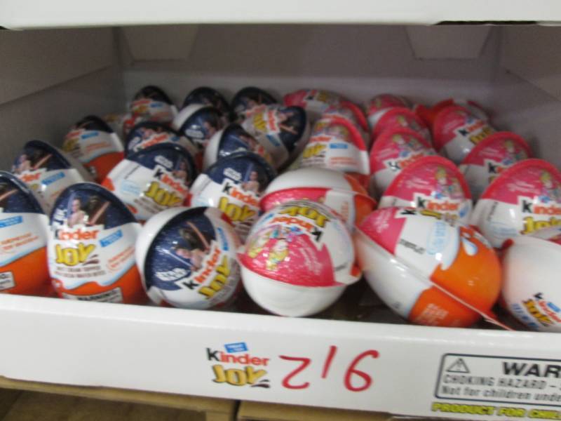 lot 216 image: 30 Assorted Kinder Joy eggs...