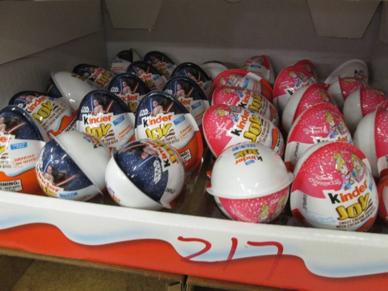 lot 217 image: 30 Assorted Kinder Joy eggs...