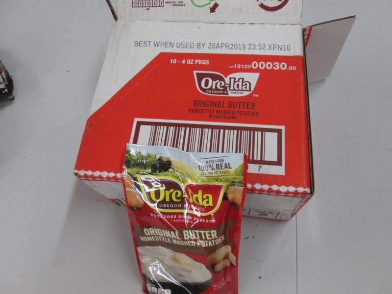 lot 259 image: 10 packs of Ore Ida instant potatoe...