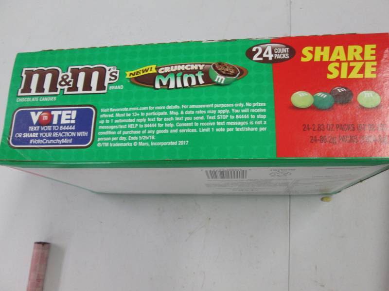 lot 300 image: 24 Mint M & Ms candy...