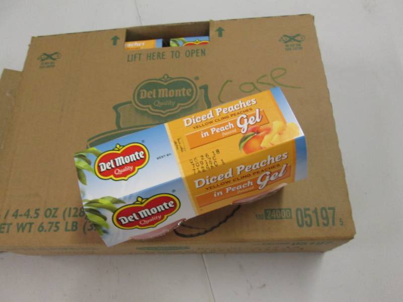 lot 304 image: 6 packs of 4 single serve diced pea...