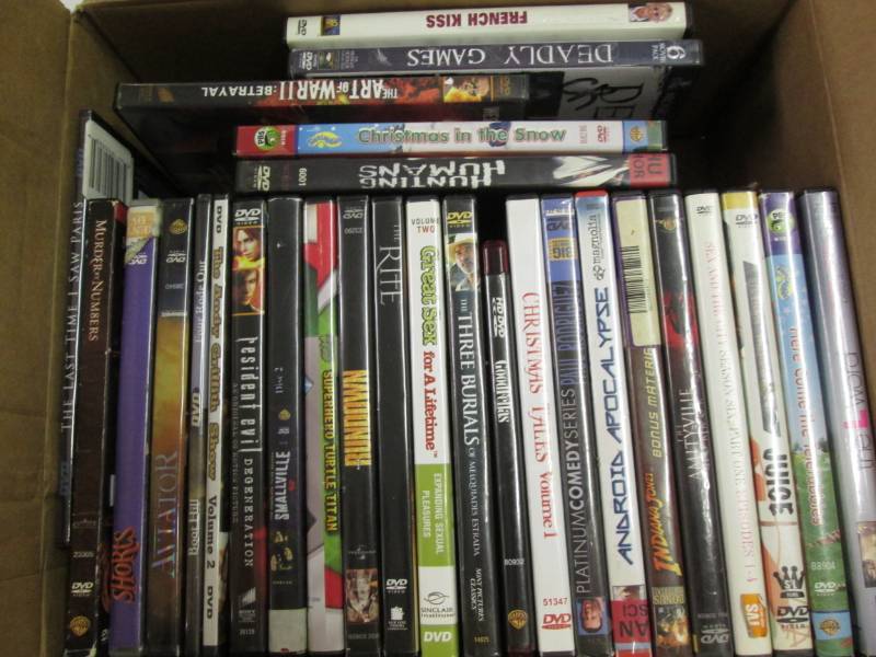 lot 308 image: Box of dvd movies...