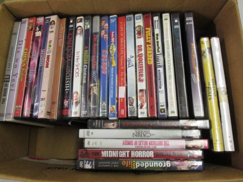 lot 309 image: Box of dvd movies...