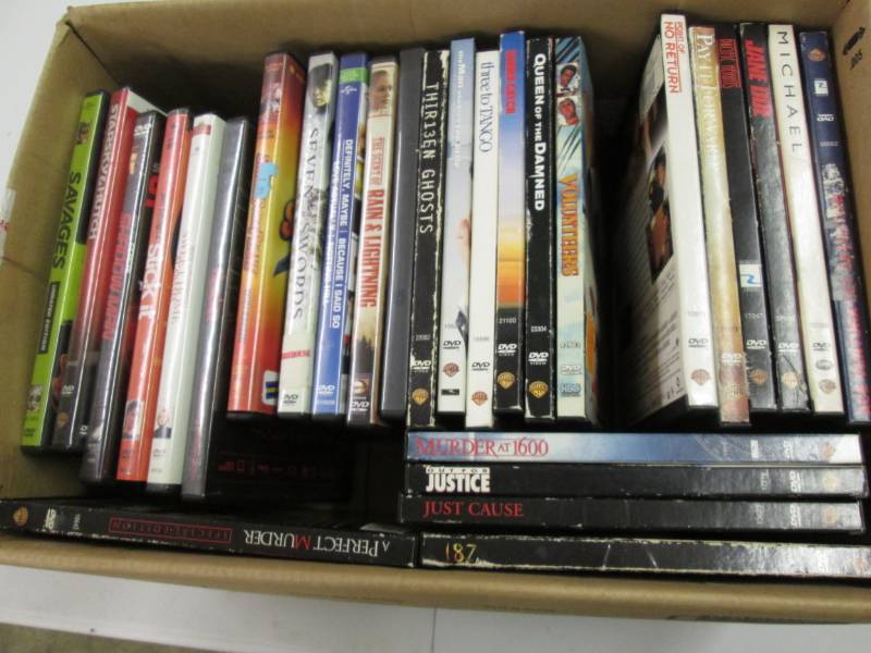 lot 313 image: Box of dvd movies...