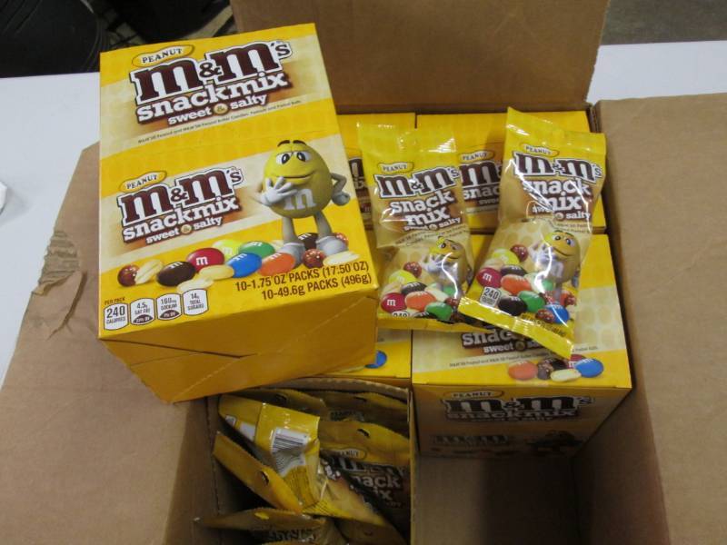 lot 315 image: Case of Peanut M&M seet and salty s...