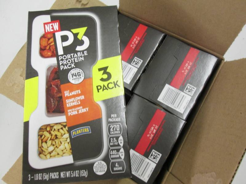 lot 317 image: Case of P3 Protien packs snack ...