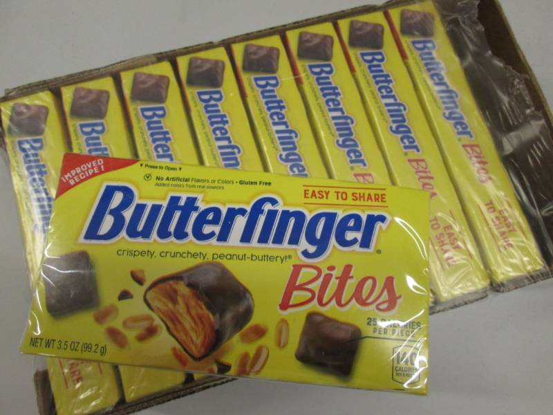 lot 329 image: 9 boxes of Butterfinger bites...
