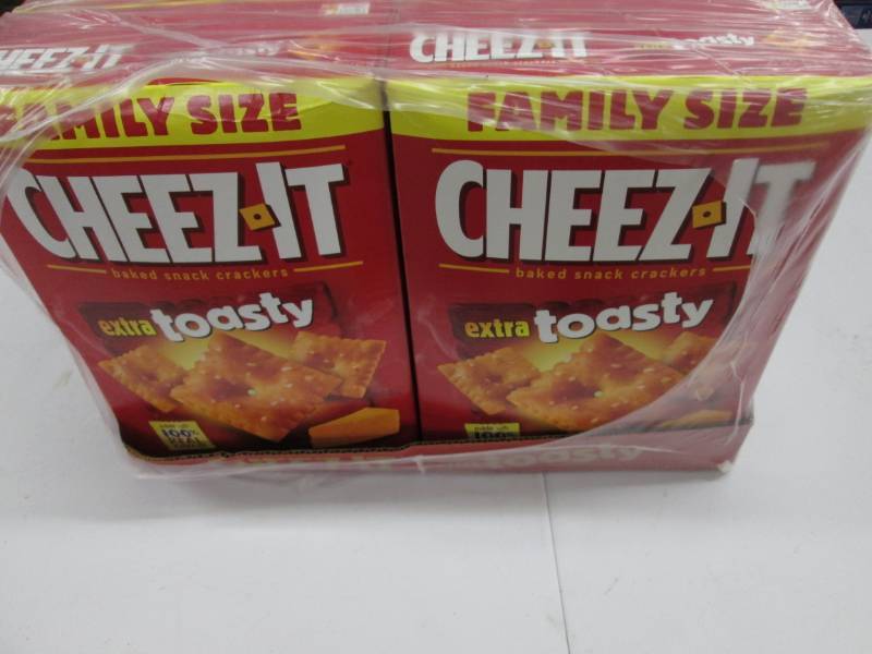 lot 332 image: 12 boxes, 21 ounces each of Cheezit...