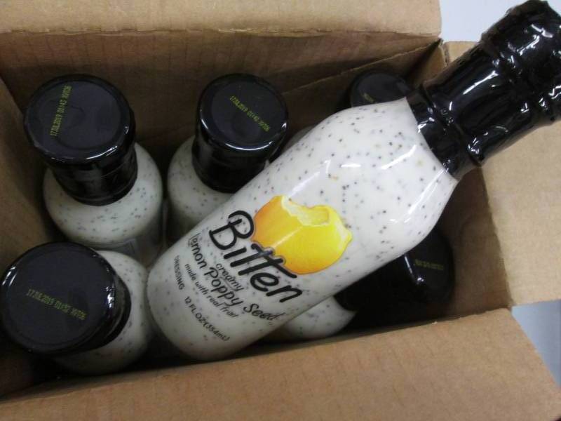 lot 334 image: 6 Bitten lemon poppy seed dressing ...