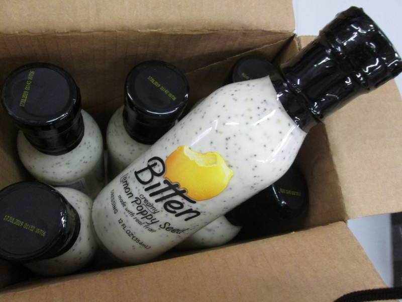 lot 335 image: 6 Bitten lemon poppy seed dressing ...