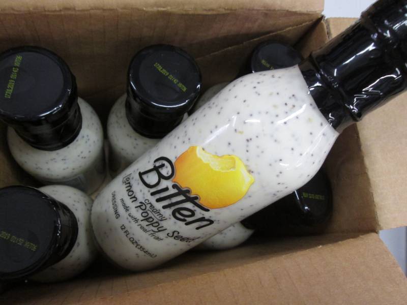 lot 336 image: 6 Bitten lemon poppy seed dressing ...