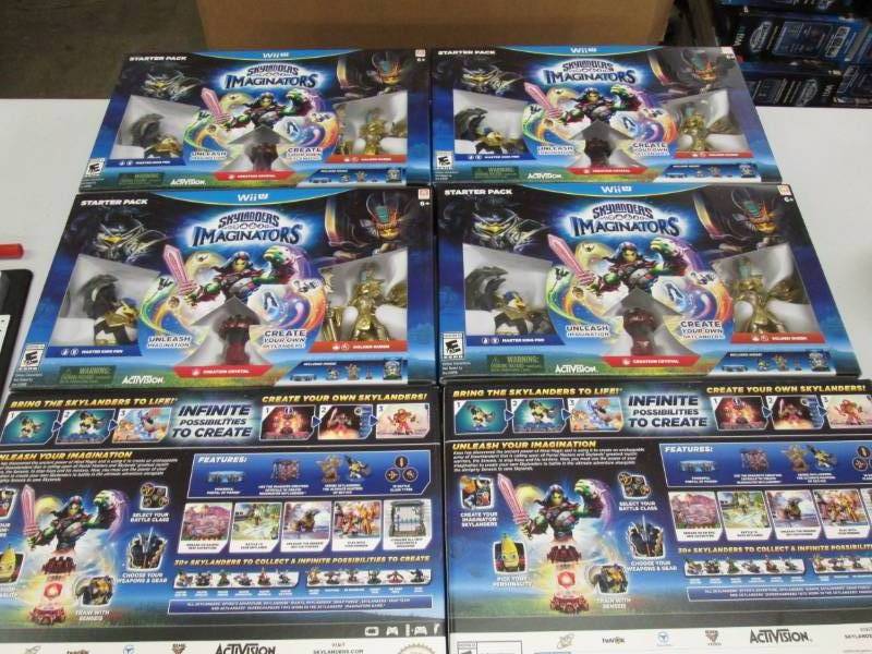 lot 349 image: 6 WiiU Skylanders Imaginators start...