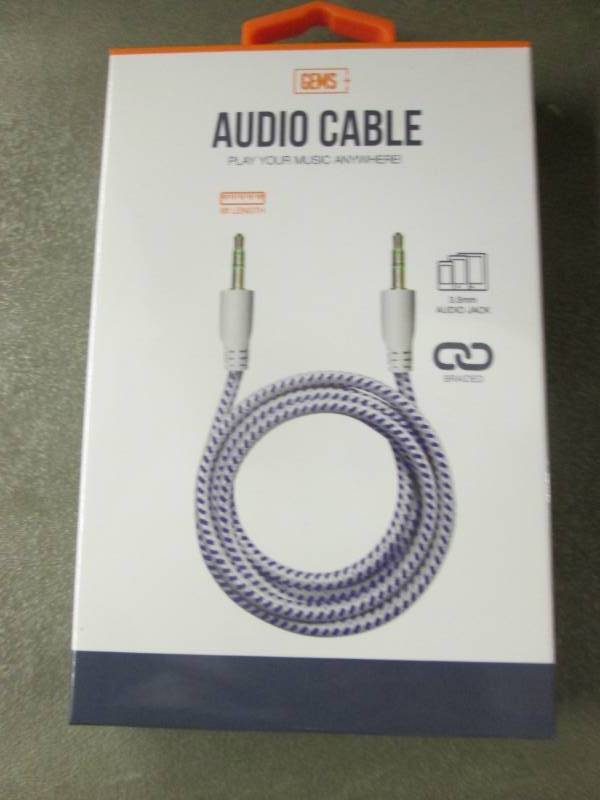 Case of 48 Gems Braided Audio Cable...