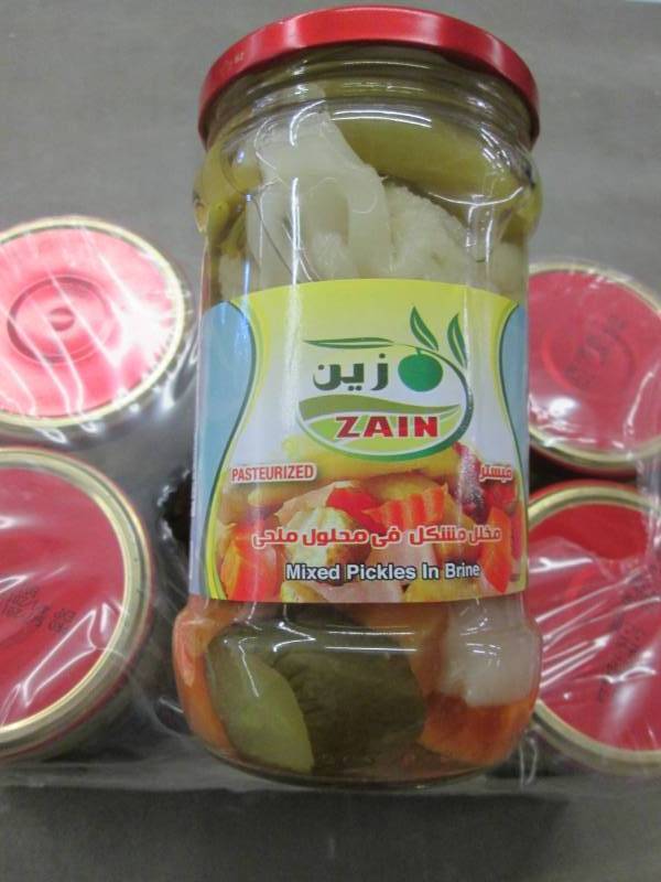 2 Cases of 6 Jars Zain Mixed Pickle...