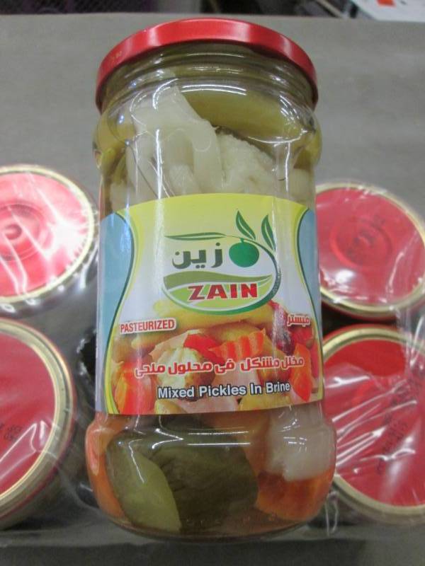 2 Cases of 6 Jars Zain Mixed Pickle...