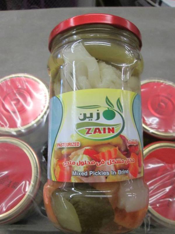 2 Cases of 6 Jars Zain Mixed Pickle...