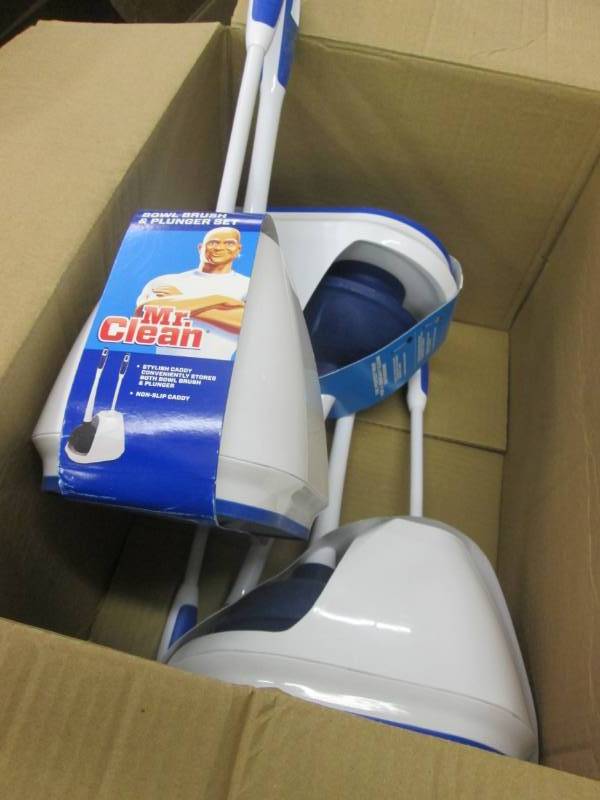 Lot of 3 Mr. Clean Bowl Brush & Plu...