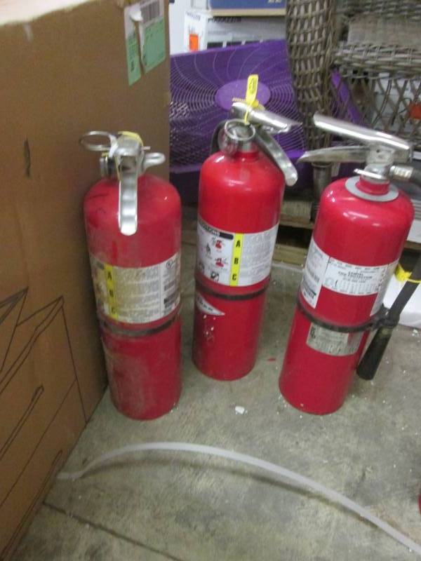 Lot of 3 Large Fire Extinguishers...