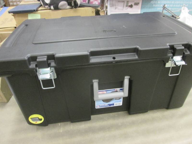 Sterilite Footlocker, Black 31 14x...