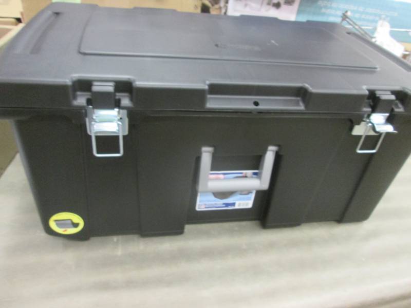 Sterilite Footlocker, Black 31 14x...