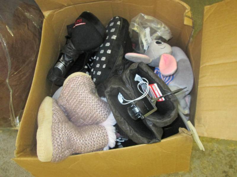 Box of New Kids Slippers...