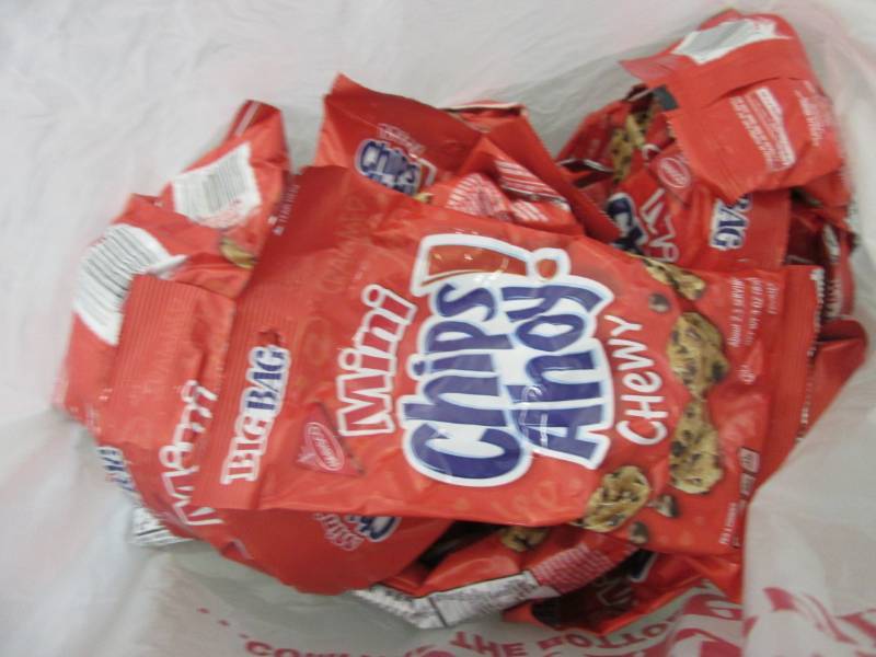 12- 3 oz bags Chips Ahoy Minis...