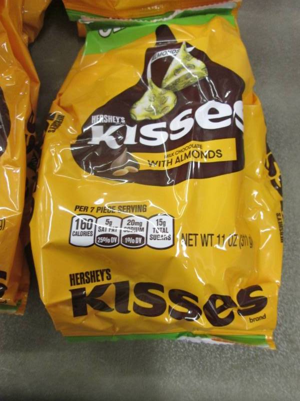 4- 11 oz Hershey Kisses with Almond...