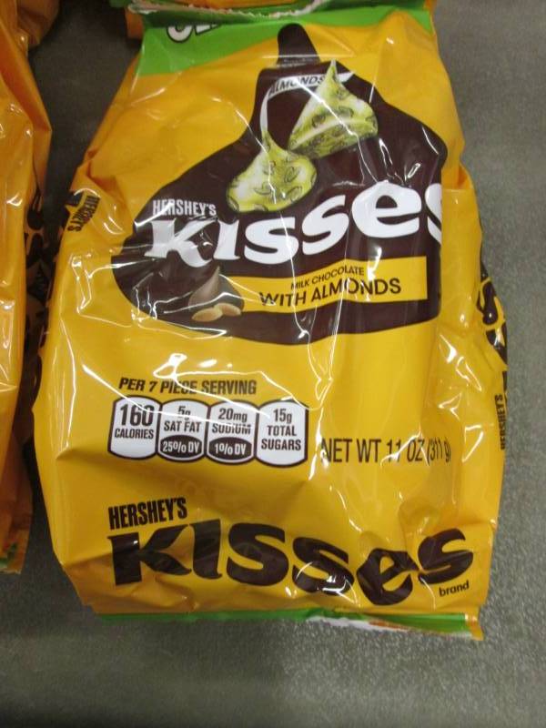 4- 11 oz Hershey Kisses with Almond...