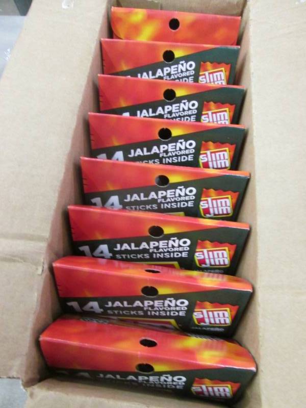 Case of 8-14 stick pks Slim Jims Ja...