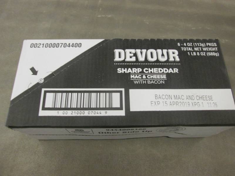 Case of 6- 4 oz pkgs Devour Sharp C...