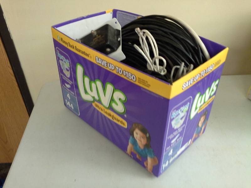 lot 17 image: AV Cables, Coax Cable, Leviton Coaxial Signal Amplifier
