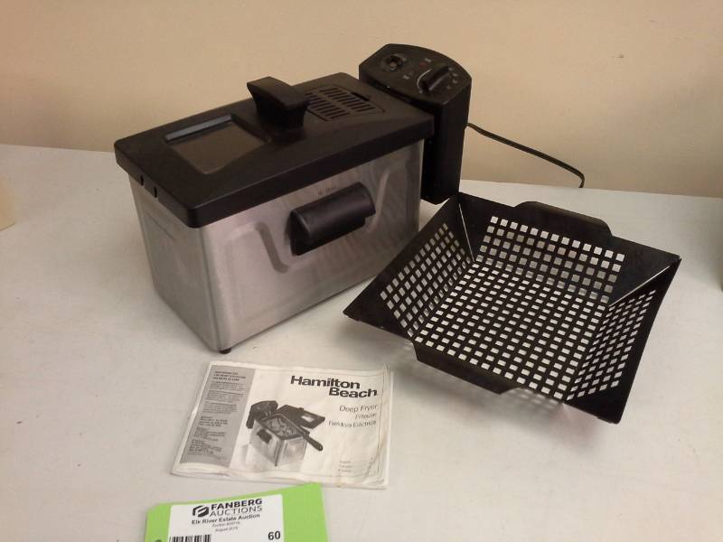 lot 60 image: Hamilton Beach Stainless Steel Deep Fryer 35033