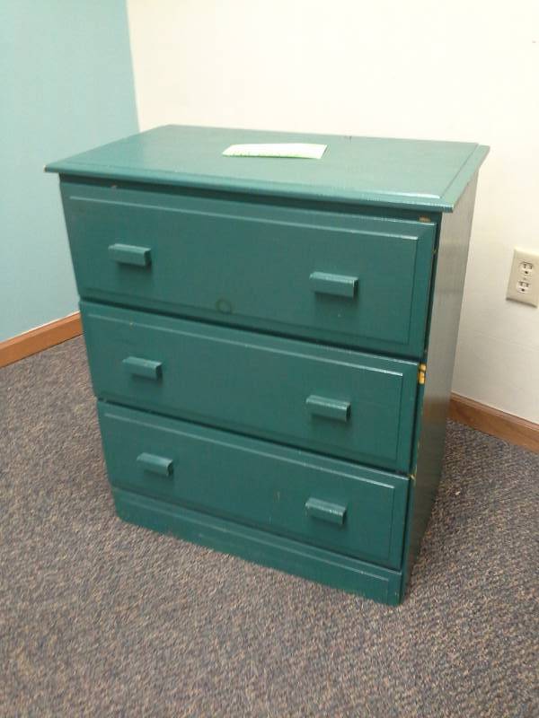 lot 140 image: Wood Dresser with 3-Drawers