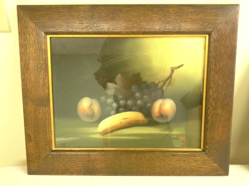lot 178 image: Fruit by Hadlana Signed Framed Wall Art