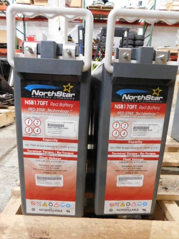 lot 5 image: Two Northstar NSB170FT 12V Batteries