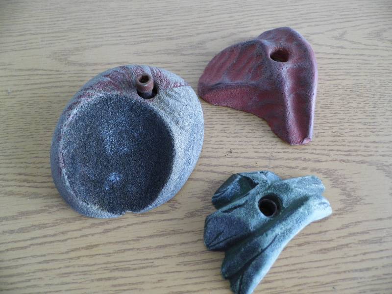 lot 45 image: Lot of 35 Rock Wall Holds