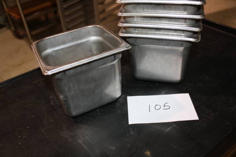 lot 105 image: Stainless Pans 16