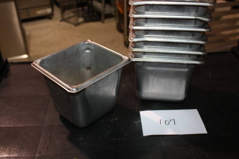 lot 107 image: Stainless Pans 16