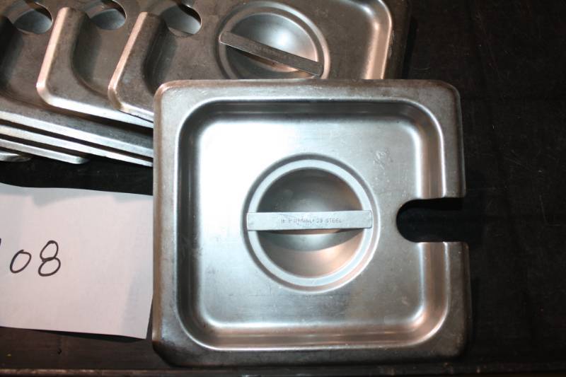 lot 108 image: Stainless 16th Lids