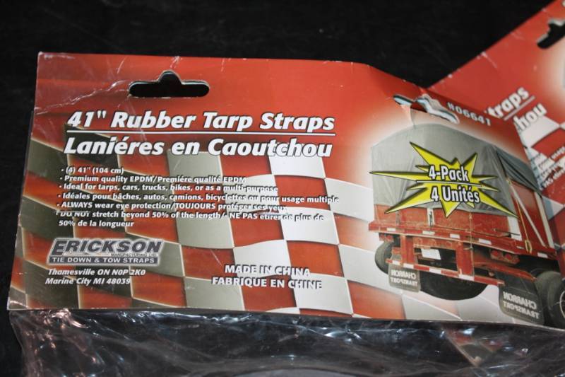 lot 138 image: Rubber Tarp Straps