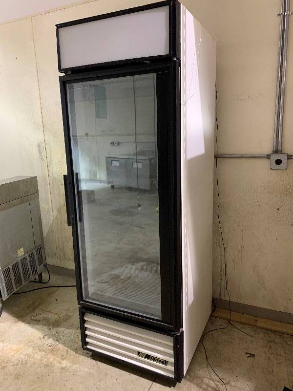 True, Mod #GDM-23F, single glass door freezer, NSF, 115 volts, 14 amps, &nbspRuns Freezes