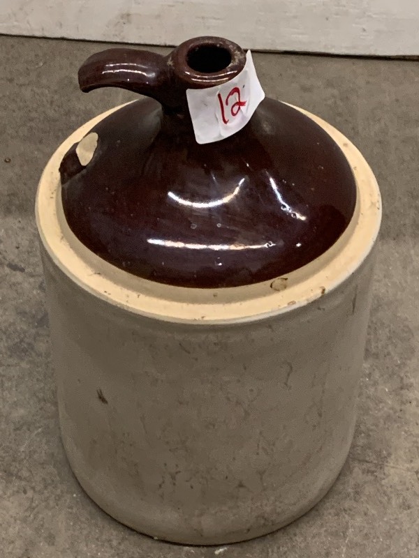 lot 12 image: Vintage 2-Gallon Whiskey Jug