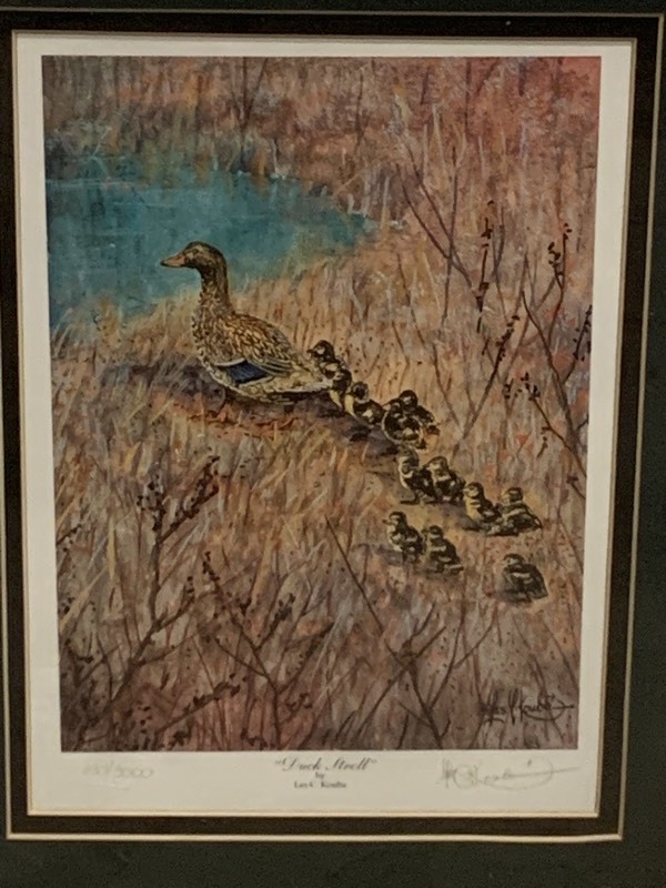 lot 25 image: Les Kouba Duck Stroll Print