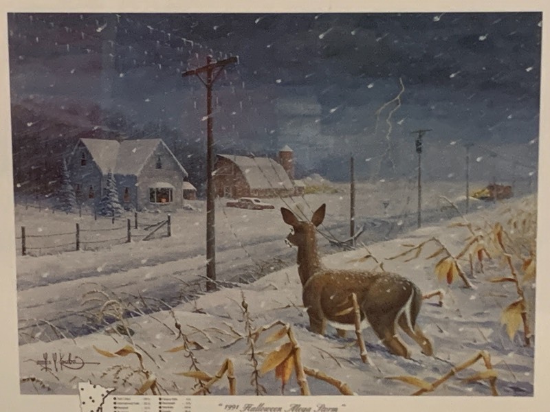 lot 31 image: Les Kouba 1991 Halloween Mega Storm Print