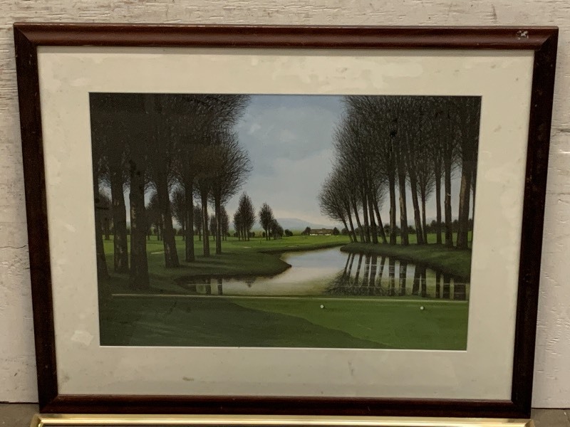 lot 41 image: (1) M. Lenoir Print & (1) Golf Course Print