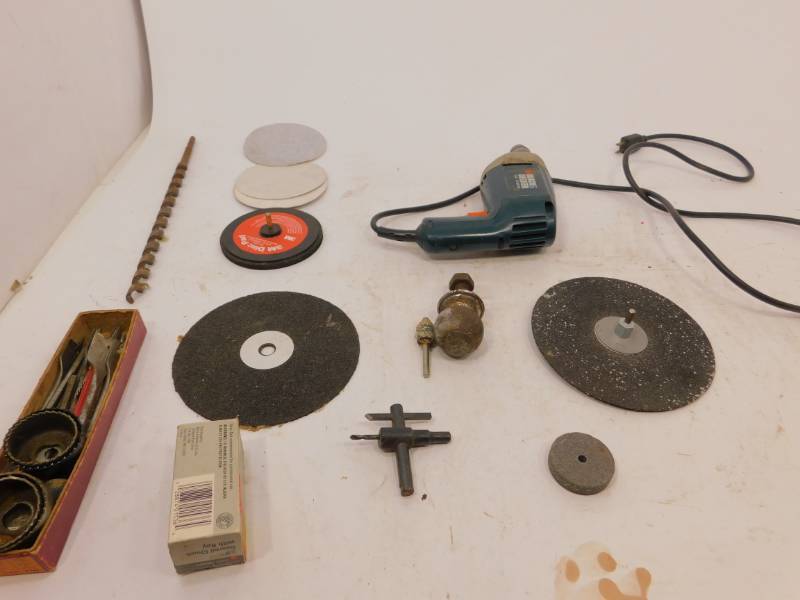 lot 39 image: Black & Decker Drill, Drill Bits